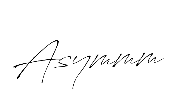 Also we have Asymmm name is the best signature style. Create professional handwritten signature collection using Antro_Vectra autograph style. Asymmm signature style 6 images and pictures png