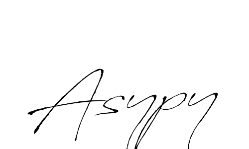 Design your own signature with our free online signature maker. With this signature software, you can create a handwritten (Antro_Vectra) signature for name Asypy. Asypy signature style 6 images and pictures png