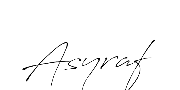 Make a beautiful signature design for name Asyraf. With this signature (Antro_Vectra) style, you can create a handwritten signature for free. Asyraf signature style 6 images and pictures png