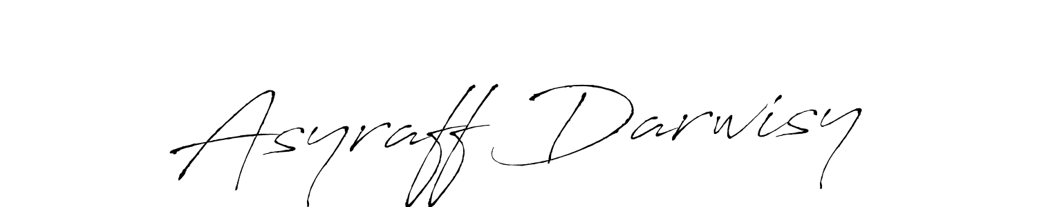 How to make Asyraff Darwisy signature? Antro_Vectra is a professional autograph style. Create handwritten signature for Asyraff Darwisy name. Asyraff Darwisy signature style 6 images and pictures png