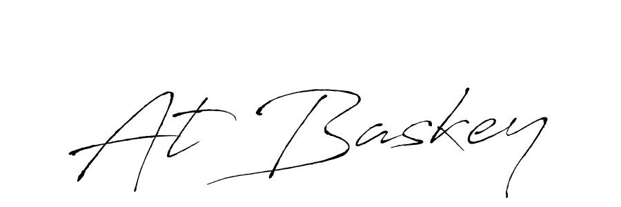 Create a beautiful signature design for name At Baskey. With this signature (Antro_Vectra) fonts, you can make a handwritten signature for free. At Baskey signature style 6 images and pictures png