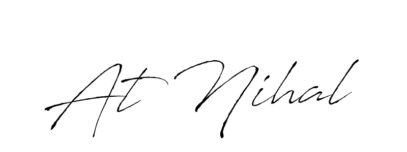 Similarly Antro_Vectra is the best handwritten signature design. Signature creator online .You can use it as an online autograph creator for name At Nihal. At Nihal signature style 6 images and pictures png