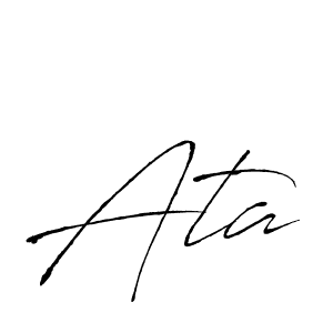 Create a beautiful signature design for name Ata. With this signature (Antro_Vectra) fonts, you can make a handwritten signature for free. Ata signature style 6 images and pictures png