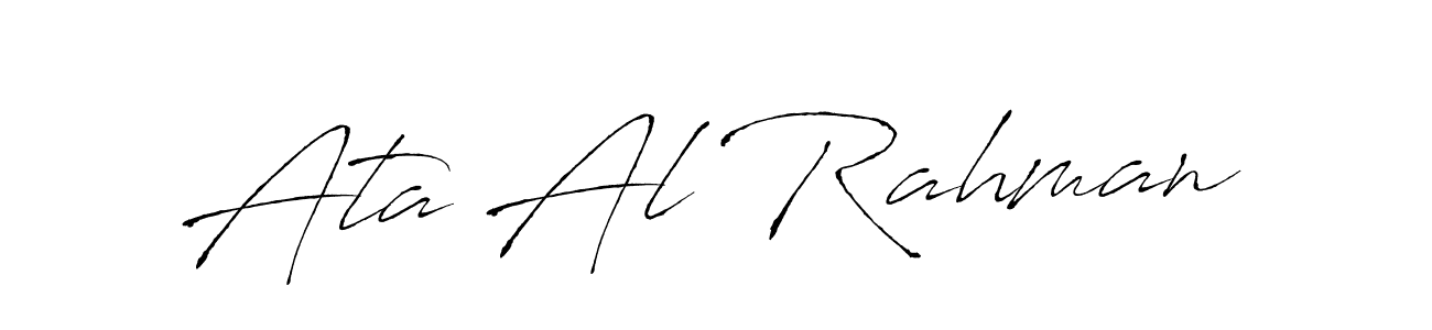 Ata Al Rahman stylish signature style. Best Handwritten Sign (Antro_Vectra) for my name. Handwritten Signature Collection Ideas for my name Ata Al Rahman. Ata Al Rahman signature style 6 images and pictures png