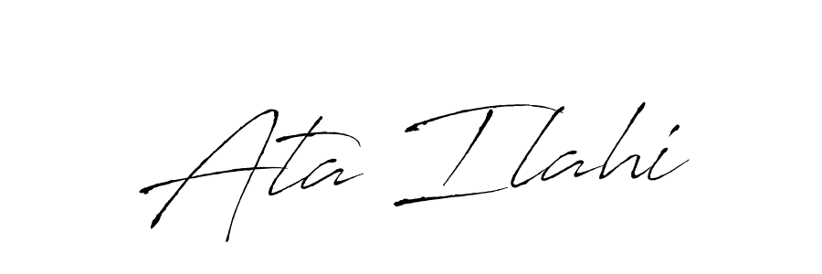 You can use this online signature creator to create a handwritten signature for the name Ata Ilahi. This is the best online autograph maker. Ata Ilahi signature style 6 images and pictures png