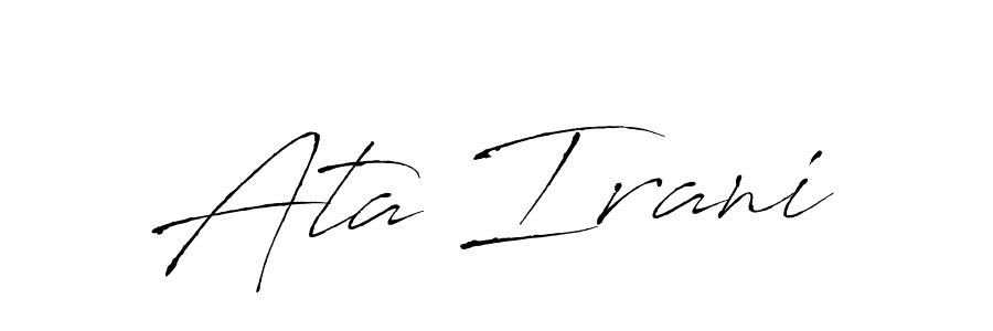 Make a beautiful signature design for name Ata Irani. With this signature (Antro_Vectra) style, you can create a handwritten signature for free. Ata Irani signature style 6 images and pictures png