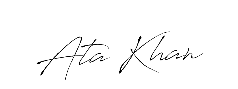 Use a signature maker to create a handwritten signature online. With this signature software, you can design (Antro_Vectra) your own signature for name Ata Khan. Ata Khan signature style 6 images and pictures png