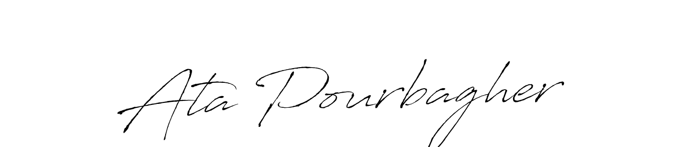 Create a beautiful signature design for name Ata Pourbagher. With this signature (Antro_Vectra) fonts, you can make a handwritten signature for free. Ata Pourbagher signature style 6 images and pictures png