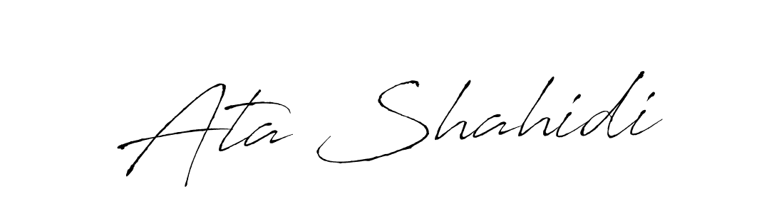 if you are searching for the best signature style for your name Ata Shahidi. so please give up your signature search. here we have designed multiple signature styles  using Antro_Vectra. Ata Shahidi signature style 6 images and pictures png