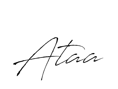 Create a beautiful signature design for name Ataa. With this signature (Antro_Vectra) fonts, you can make a handwritten signature for free. Ataa signature style 6 images and pictures png