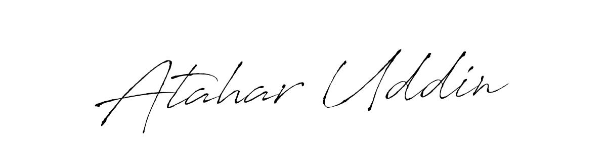 Make a beautiful signature design for name Atahar Uddin. Use this online signature maker to create a handwritten signature for free. Atahar Uddin signature style 6 images and pictures png