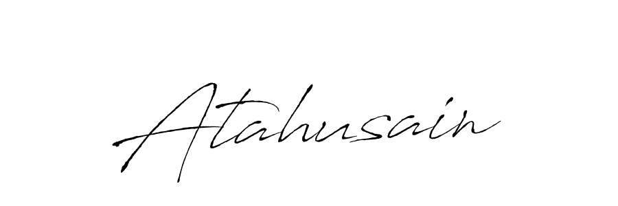 The best way (Antro_Vectra) to make a short signature is to pick only two or three words in your name. The name Atahusain include a total of six letters. For converting this name. Atahusain signature style 6 images and pictures png