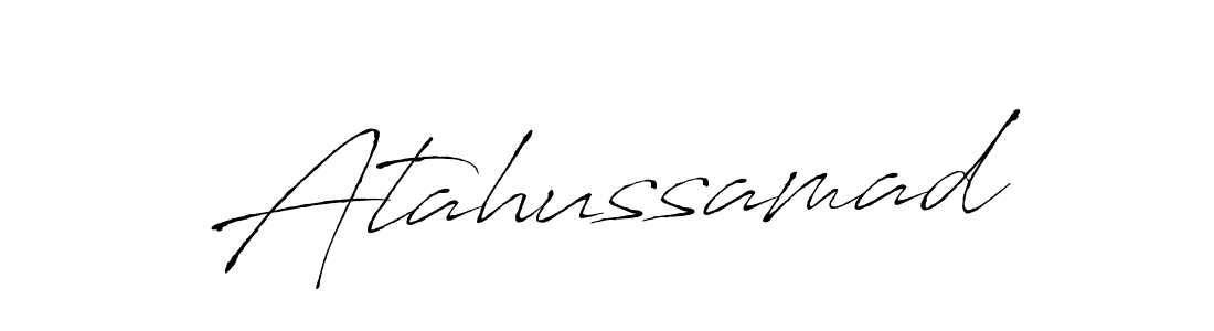 How to make Atahussamad name signature. Use Antro_Vectra style for creating short signs online. This is the latest handwritten sign. Atahussamad signature style 6 images and pictures png