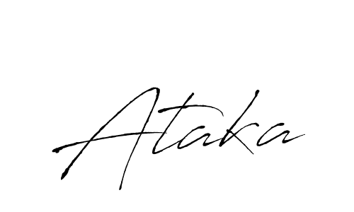 Design your own signature with our free online signature maker. With this signature software, you can create a handwritten (Antro_Vectra) signature for name Ataka. Ataka signature style 6 images and pictures png