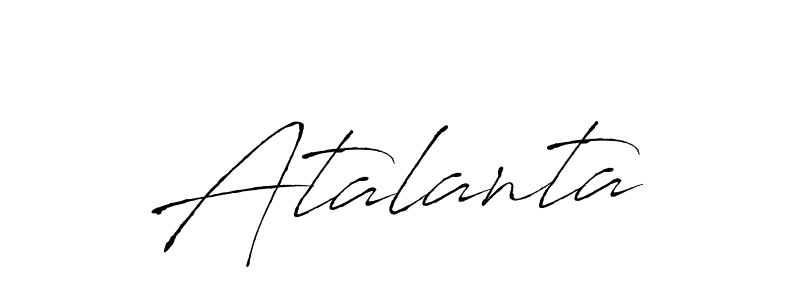 Use a signature maker to create a handwritten signature online. With this signature software, you can design (Antro_Vectra) your own signature for name Atalanta. Atalanta signature style 6 images and pictures png