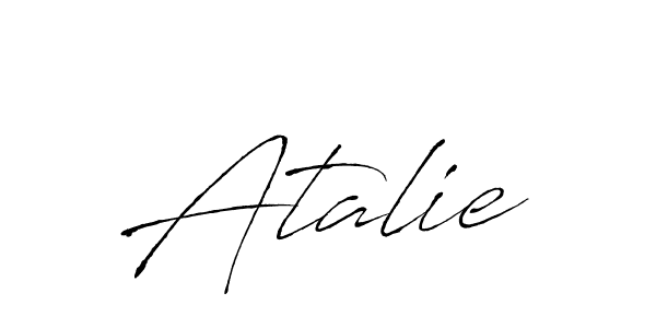 The best way (Antro_Vectra) to make a short signature is to pick only two or three words in your name. The name Atalie include a total of six letters. For converting this name. Atalie signature style 6 images and pictures png