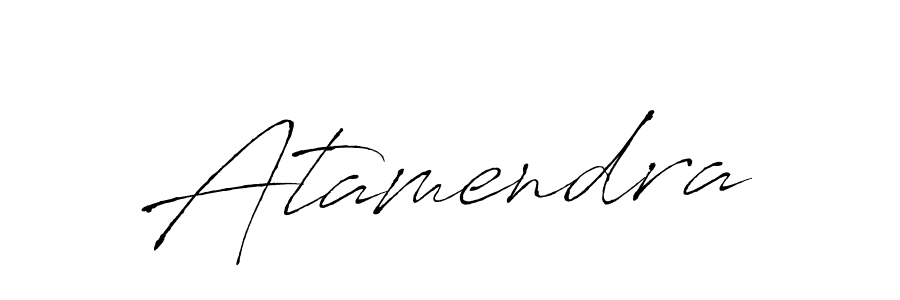 Design your own signature with our free online signature maker. With this signature software, you can create a handwritten (Antro_Vectra) signature for name Atamendra. Atamendra signature style 6 images and pictures png