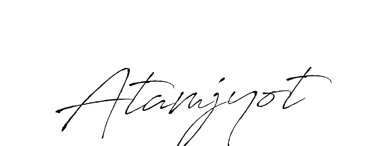 Design your own signature with our free online signature maker. With this signature software, you can create a handwritten (Antro_Vectra) signature for name Atamjyot. Atamjyot signature style 6 images and pictures png