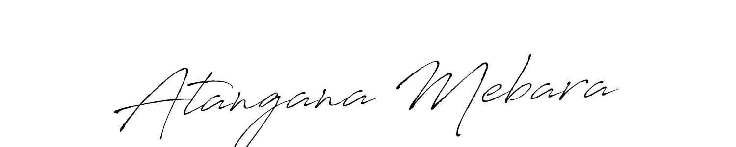 How to make Atangana Mebara signature? Antro_Vectra is a professional autograph style. Create handwritten signature for Atangana Mebara name. Atangana Mebara signature style 6 images and pictures png