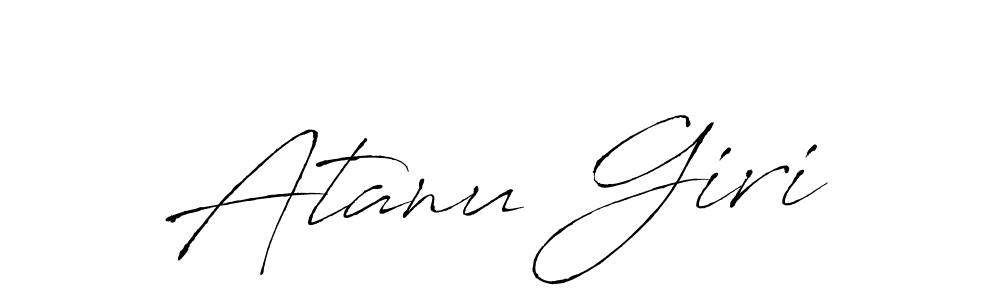 Design your own signature with our free online signature maker. With this signature software, you can create a handwritten (Antro_Vectra) signature for name Atanu Giri. Atanu Giri signature style 6 images and pictures png