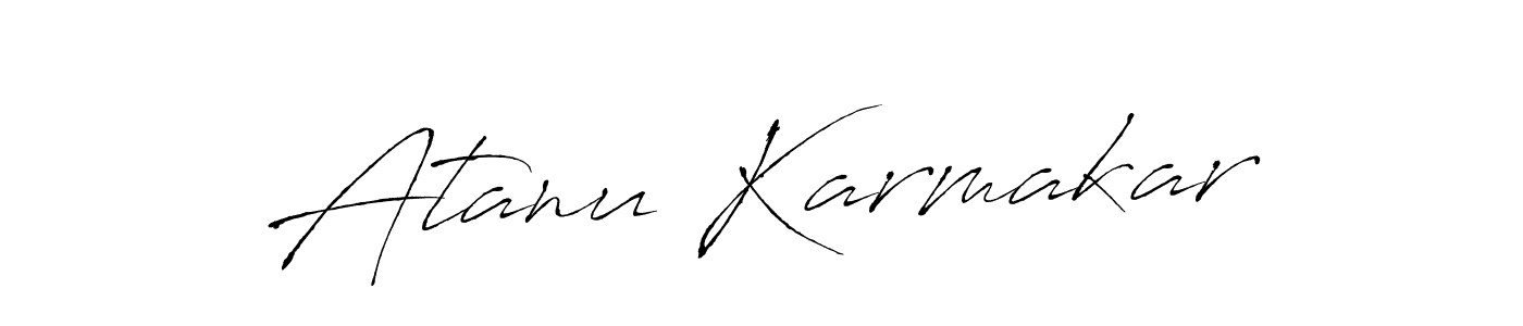 How to make Atanu Karmakar signature? Antro_Vectra is a professional autograph style. Create handwritten signature for Atanu Karmakar name. Atanu Karmakar signature style 6 images and pictures png