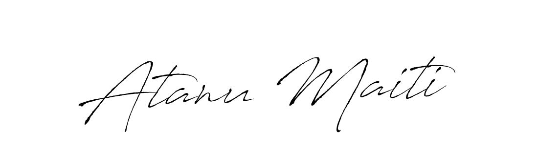 The best way (Antro_Vectra) to make a short signature is to pick only two or three words in your name. The name Atanu Maiti include a total of six letters. For converting this name. Atanu Maiti signature style 6 images and pictures png