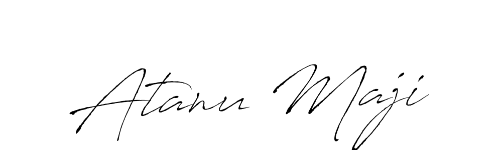 Atanu Maji stylish signature style. Best Handwritten Sign (Antro_Vectra) for my name. Handwritten Signature Collection Ideas for my name Atanu Maji. Atanu Maji signature style 6 images and pictures png