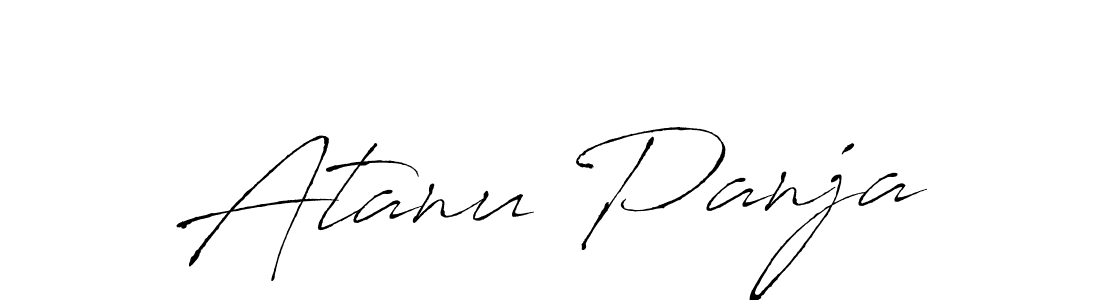 Atanu Panja stylish signature style. Best Handwritten Sign (Antro_Vectra) for my name. Handwritten Signature Collection Ideas for my name Atanu Panja. Atanu Panja signature style 6 images and pictures png
