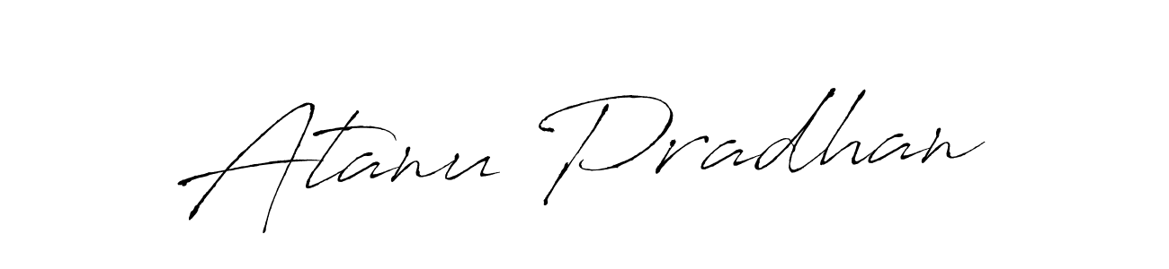 The best way (Antro_Vectra) to make a short signature is to pick only two or three words in your name. The name Atanu Pradhan include a total of six letters. For converting this name. Atanu Pradhan signature style 6 images and pictures png