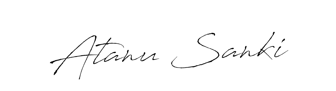 Create a beautiful signature design for name Atanu Sanki. With this signature (Antro_Vectra) fonts, you can make a handwritten signature for free. Atanu Sanki signature style 6 images and pictures png