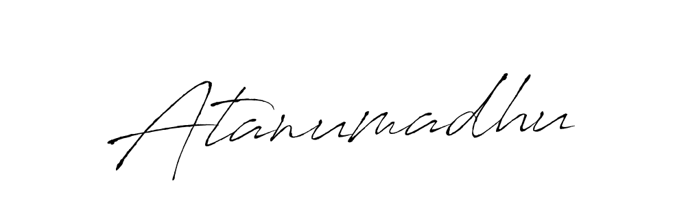 Create a beautiful signature design for name Atanumadhu. With this signature (Antro_Vectra) fonts, you can make a handwritten signature for free. Atanumadhu signature style 6 images and pictures png