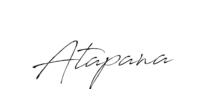 Make a beautiful signature design for name Atapana. Use this online signature maker to create a handwritten signature for free. Atapana signature style 6 images and pictures png