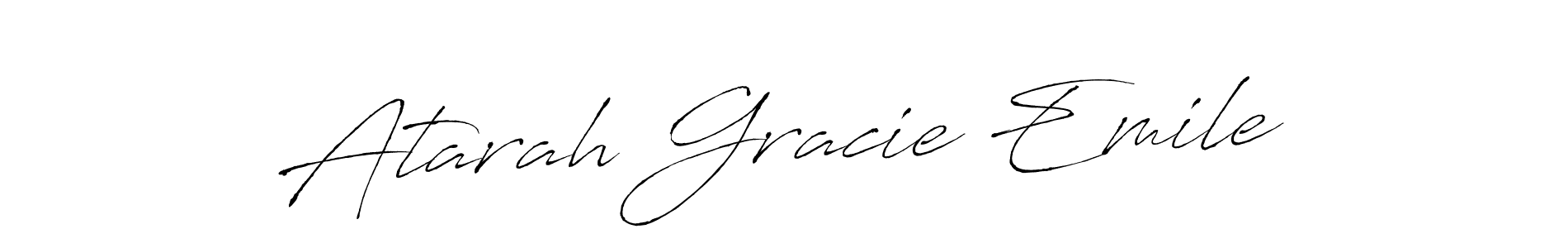 Also we have Atarah Gracie Emile name is the best signature style. Create professional handwritten signature collection using Antro_Vectra autograph style. Atarah Gracie Emile signature style 6 images and pictures png