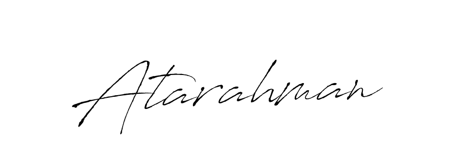 How to make Atarahman signature? Antro_Vectra is a professional autograph style. Create handwritten signature for Atarahman name. Atarahman signature style 6 images and pictures png