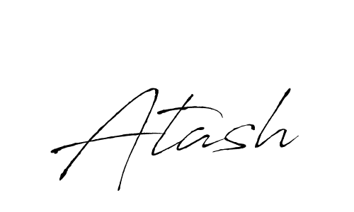 Use a signature maker to create a handwritten signature online. With this signature software, you can design (Antro_Vectra) your own signature for name Atash. Atash signature style 6 images and pictures png