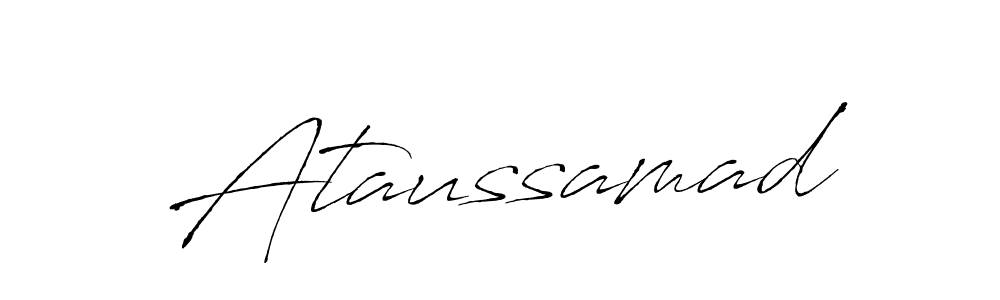 if you are searching for the best signature style for your name Ataussamad. so please give up your signature search. here we have designed multiple signature styles  using Antro_Vectra. Ataussamad signature style 6 images and pictures png