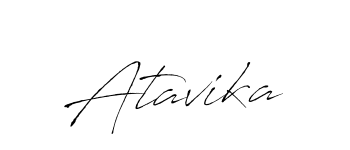 Create a beautiful signature design for name Atavika. With this signature (Antro_Vectra) fonts, you can make a handwritten signature for free. Atavika signature style 6 images and pictures png