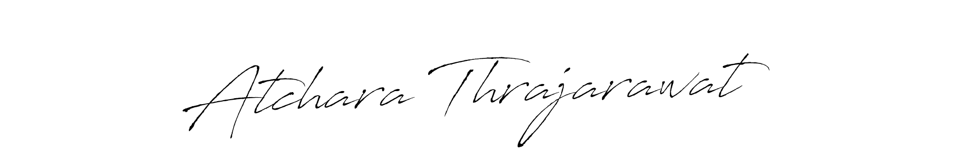 Also You can easily find your signature by using the search form. We will create Atchara Thrajarawat name handwritten signature images for you free of cost using Antro_Vectra sign style. Atchara Thrajarawat signature style 6 images and pictures png