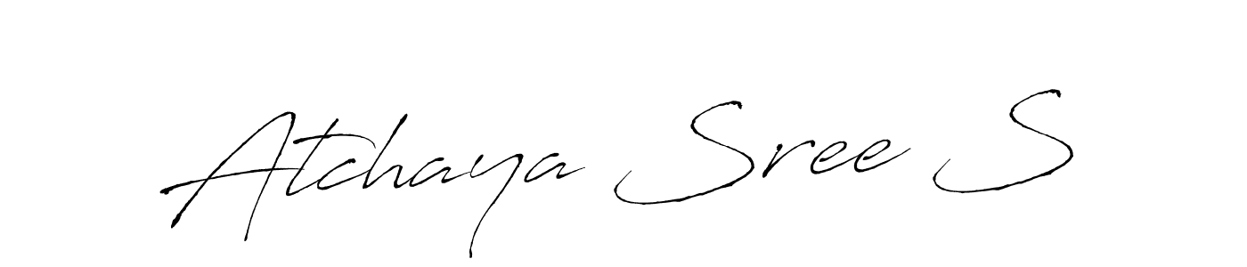 Make a beautiful signature design for name Atchaya Sree S. Use this online signature maker to create a handwritten signature for free. Atchaya Sree S signature style 6 images and pictures png