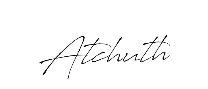 The best way (Antro_Vectra) to make a short signature is to pick only two or three words in your name. The name Atchuth include a total of six letters. For converting this name. Atchuth signature style 6 images and pictures png