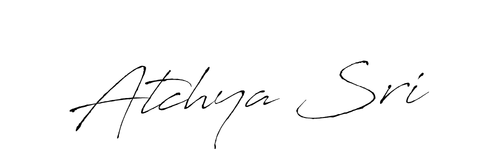 Once you've used our free online signature maker to create your best signature Antro_Vectra style, it's time to enjoy all of the benefits that Atchya Sri name signing documents. Atchya Sri signature style 6 images and pictures png