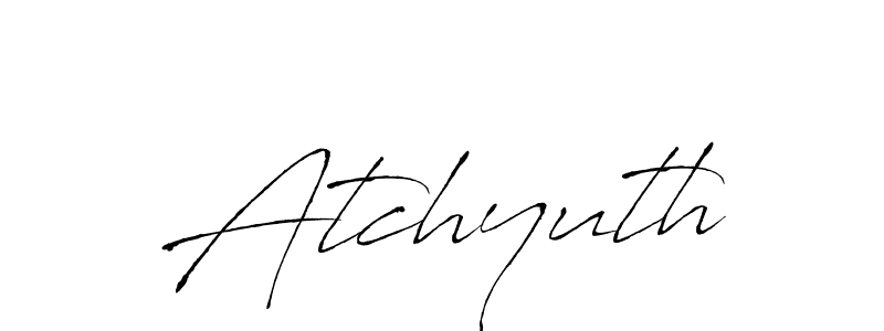 How to make Atchyuth name signature. Use Antro_Vectra style for creating short signs online. This is the latest handwritten sign. Atchyuth signature style 6 images and pictures png
