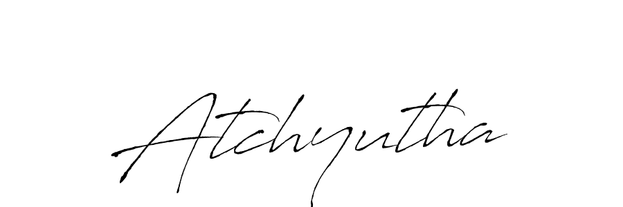 Design your own signature with our free online signature maker. With this signature software, you can create a handwritten (Antro_Vectra) signature for name Atchyutha. Atchyutha signature style 6 images and pictures png