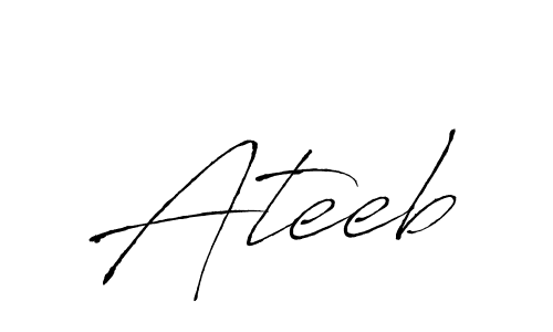 How to make Ateeb signature? Antro_Vectra is a professional autograph style. Create handwritten signature for Ateeb name. Ateeb signature style 6 images and pictures png