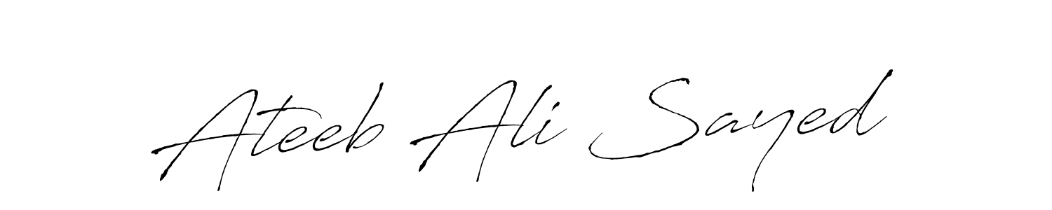 Similarly Antro_Vectra is the best handwritten signature design. Signature creator online .You can use it as an online autograph creator for name Ateeb Ali Sayed. Ateeb Ali Sayed signature style 6 images and pictures png