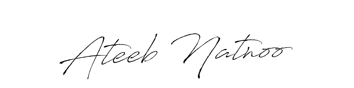 How to make Ateeb Natnoo signature? Antro_Vectra is a professional autograph style. Create handwritten signature for Ateeb Natnoo name. Ateeb Natnoo signature style 6 images and pictures png