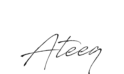 It looks lik you need a new signature style for name Ateeq. Design unique handwritten (Antro_Vectra) signature with our free signature maker in just a few clicks. Ateeq signature style 6 images and pictures png