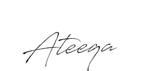 Also we have Ateeqa name is the best signature style. Create professional handwritten signature collection using Antro_Vectra autograph style. Ateeqa signature style 6 images and pictures png