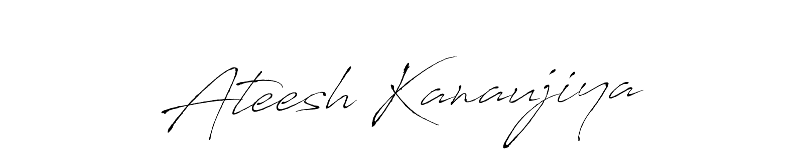 Make a short Ateesh Kanaujiya signature style. Manage your documents anywhere anytime using Antro_Vectra. Create and add eSignatures, submit forms, share and send files easily. Ateesh Kanaujiya signature style 6 images and pictures png
