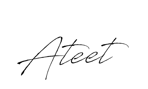 Antro_Vectra is a professional signature style that is perfect for those who want to add a touch of class to their signature. It is also a great choice for those who want to make their signature more unique. Get Ateet name to fancy signature for free. Ateet signature style 6 images and pictures png